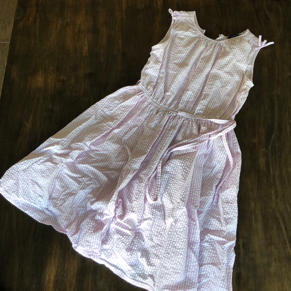 Lands’ End Seersucker Lavender Sun Dress
